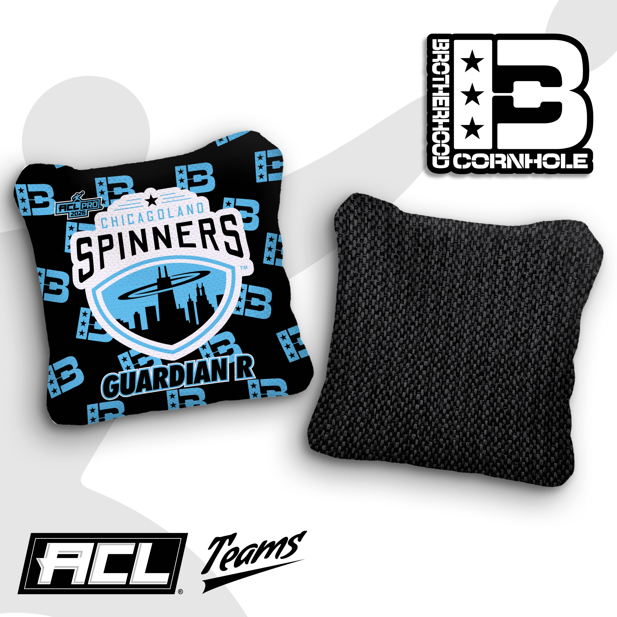 2026 Brotherhood Cornhole Multiple Bag Models "Chicagoland Spinners" - ACL Pro Stamped Cornhole Bags - SET OF 4 BAGS