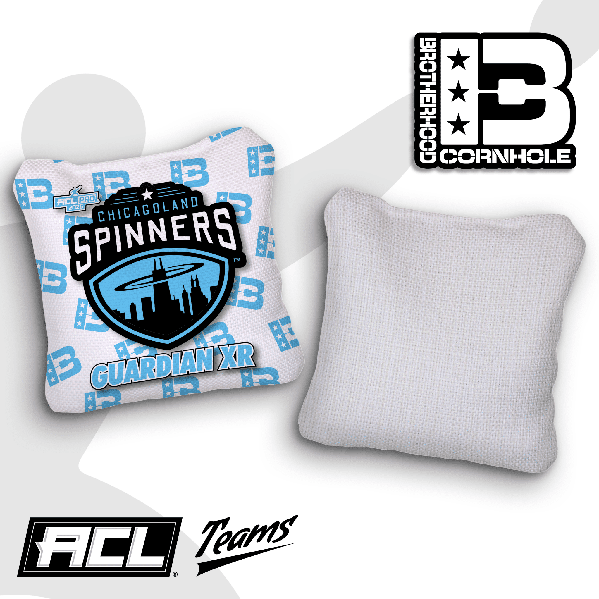 2026 Brotherhood Cornhole Multiple Bag Models "Chicagoland Spinners" - ACL Pro Stamped Cornhole Bags - SET OF 4 BAGS