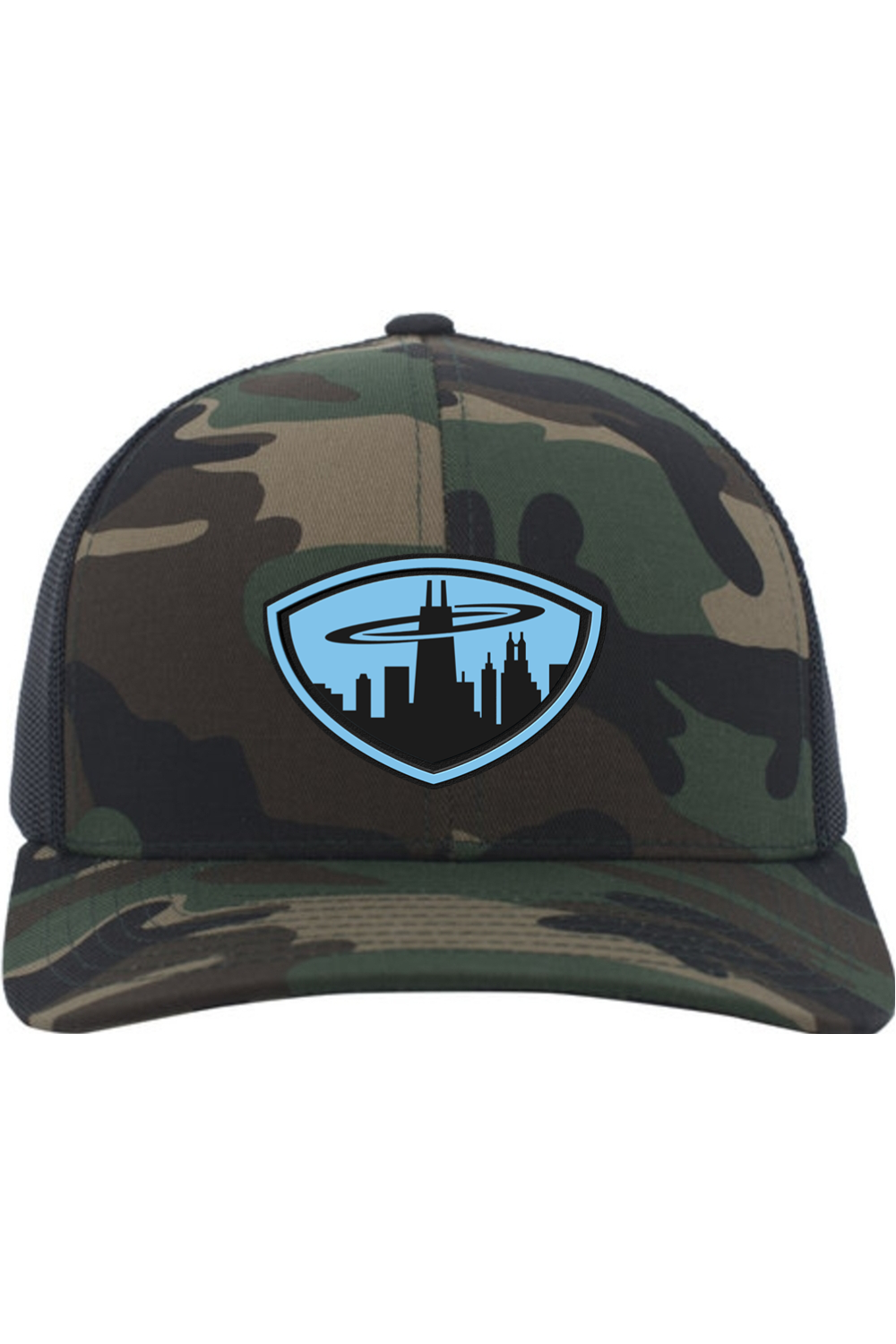 Chicagoland Spinners - Pacific Headwear Camo Snapback Trucker Cap