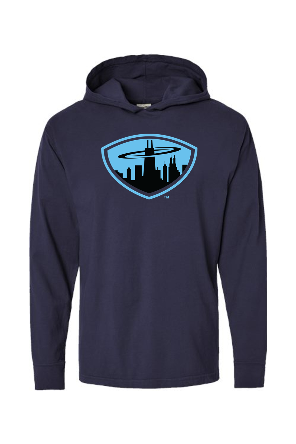 Chicagoland Spinners - ComfortWash by Hanes Garment-Dyed Jersey Hooded Long Sleeve T-Shirt