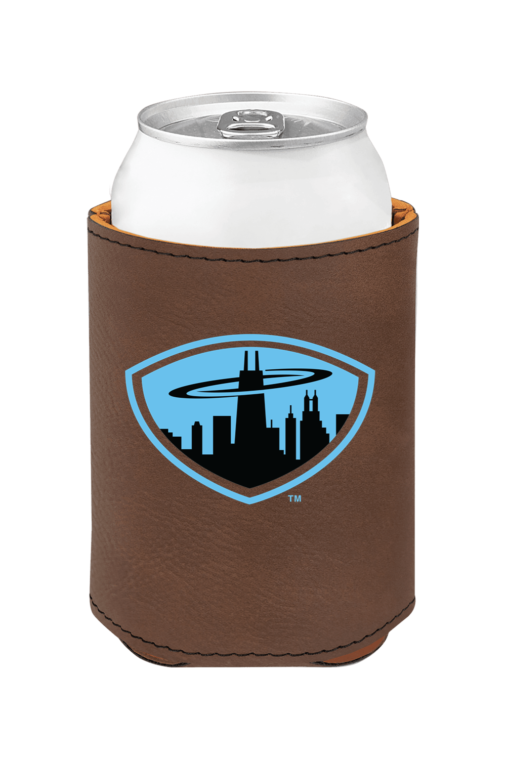 Chicagoland Spinners - 3 3/4" Laserable Leatherette Beverage Holder