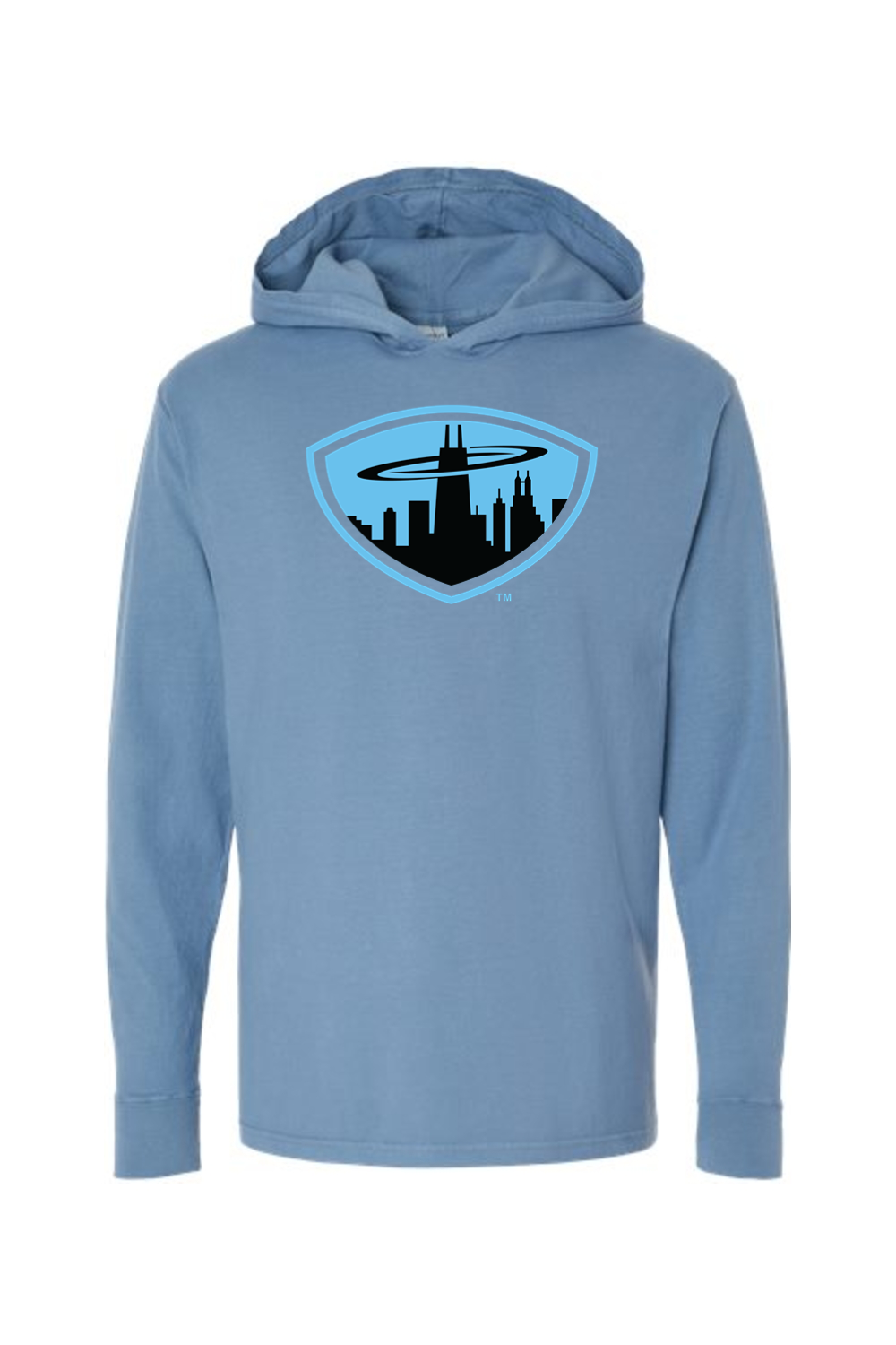 Chicagoland Spinners - ComfortWash by Hanes Garment-Dyed Jersey Hooded Long Sleeve T-Shirt