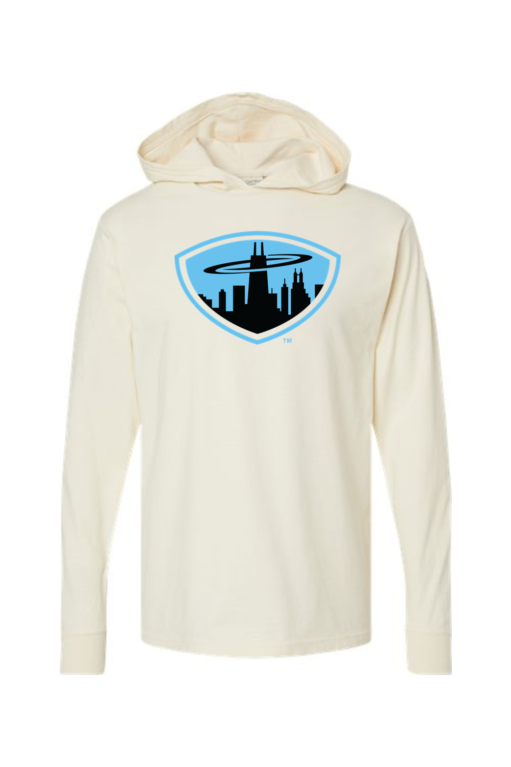Chicagoland Spinners - ComfortWash by Hanes Garment-Dyed Jersey Hooded Long Sleeve T-Shirt