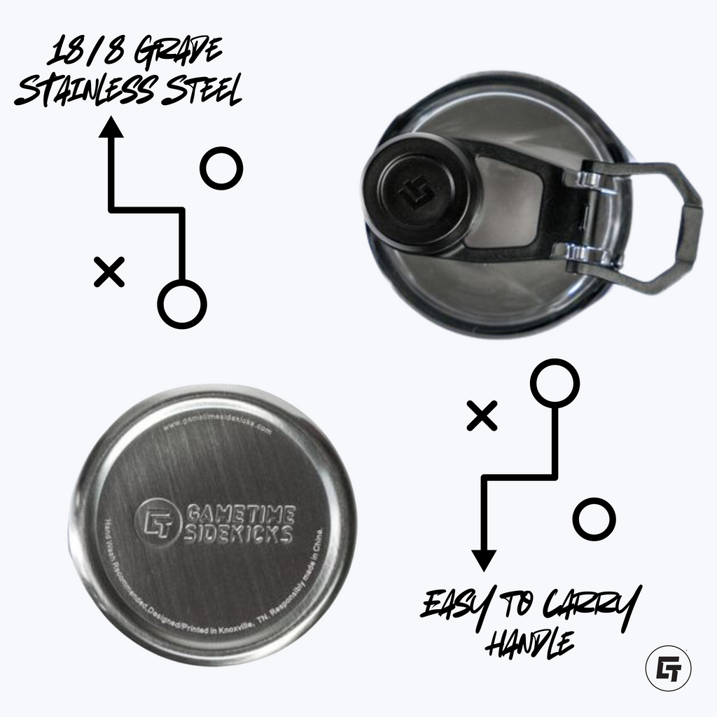 Chicagoland Spinners Black Shaker Bottle