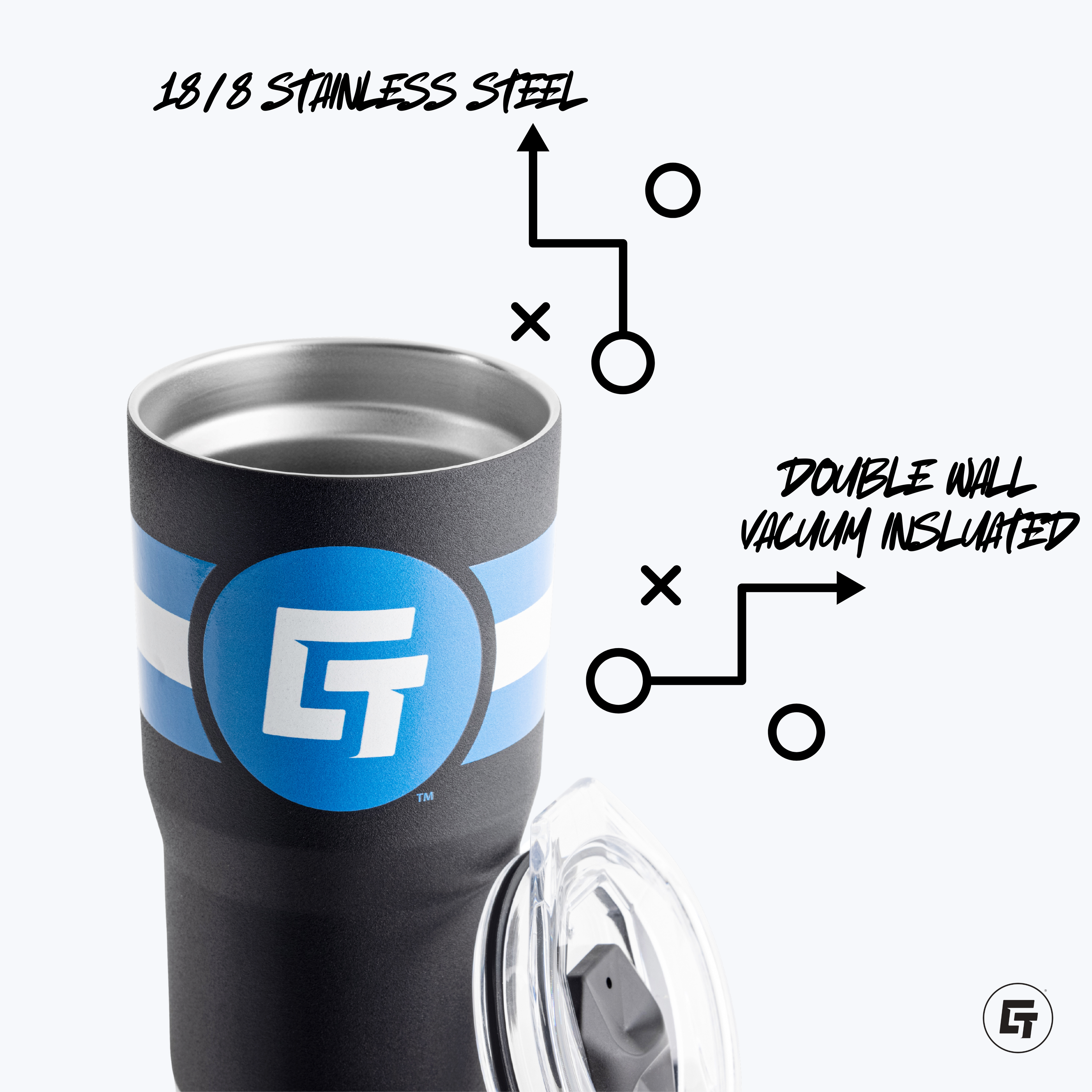 Chicagoland Spinners 20oz Black Tumbler