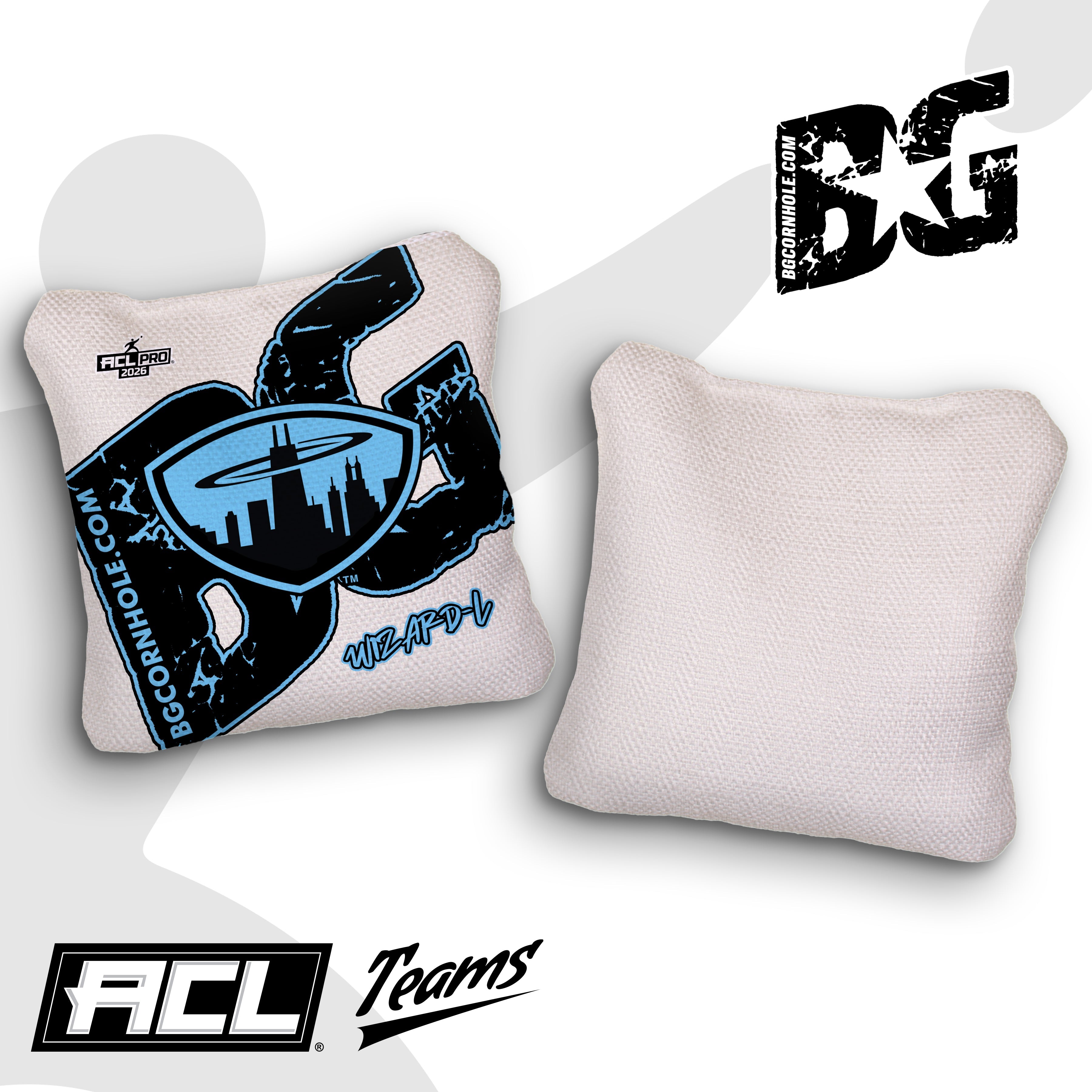 2026 BG Multiple Bag Models "Chicagoland Spinners" - ACL Pro Stamped Cornhole Bags - SET OF 4 BAGS