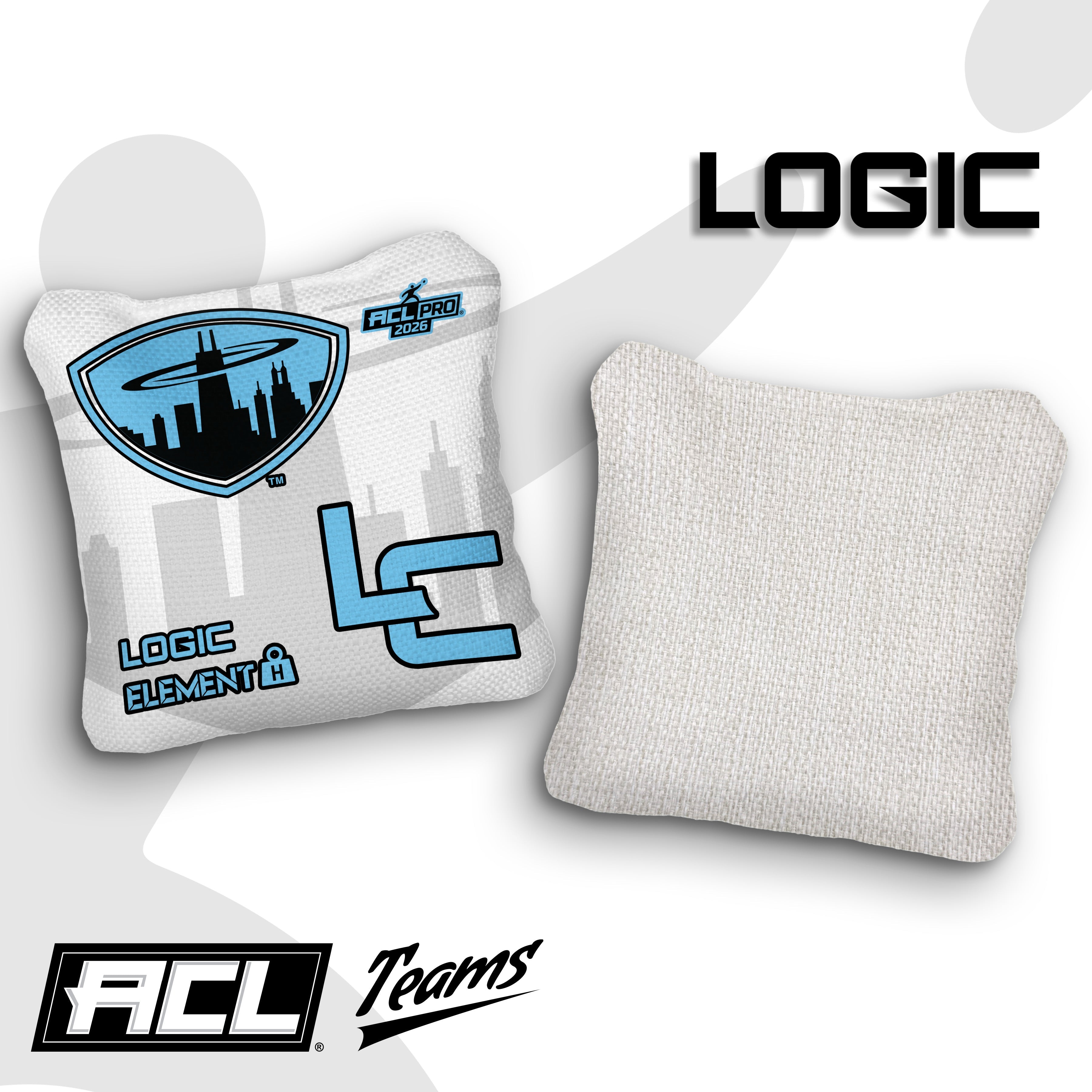 2026 Chicagoland Spinners - Light Broadcast - Logic Cornhole ACL PRO BAGS - MULTIPLE BAG SERIES - Set of 4 bags