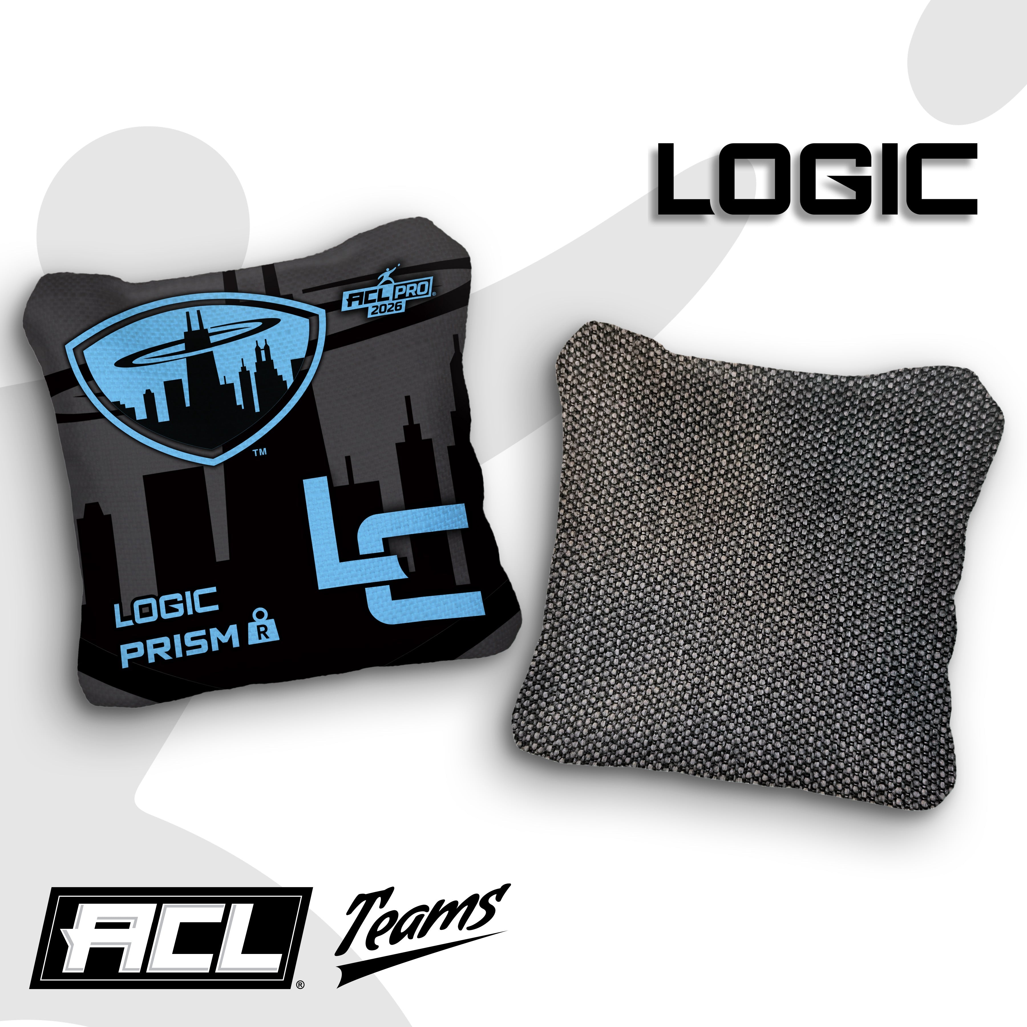 Dark Chicagoland Spinners - Logic Cornhole ACL PRO 2026 BAGS - MULTIPLE BAG SERIES - Set of 4 bags